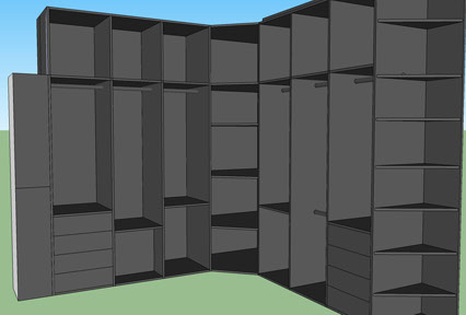 Vestidor completo vista 4